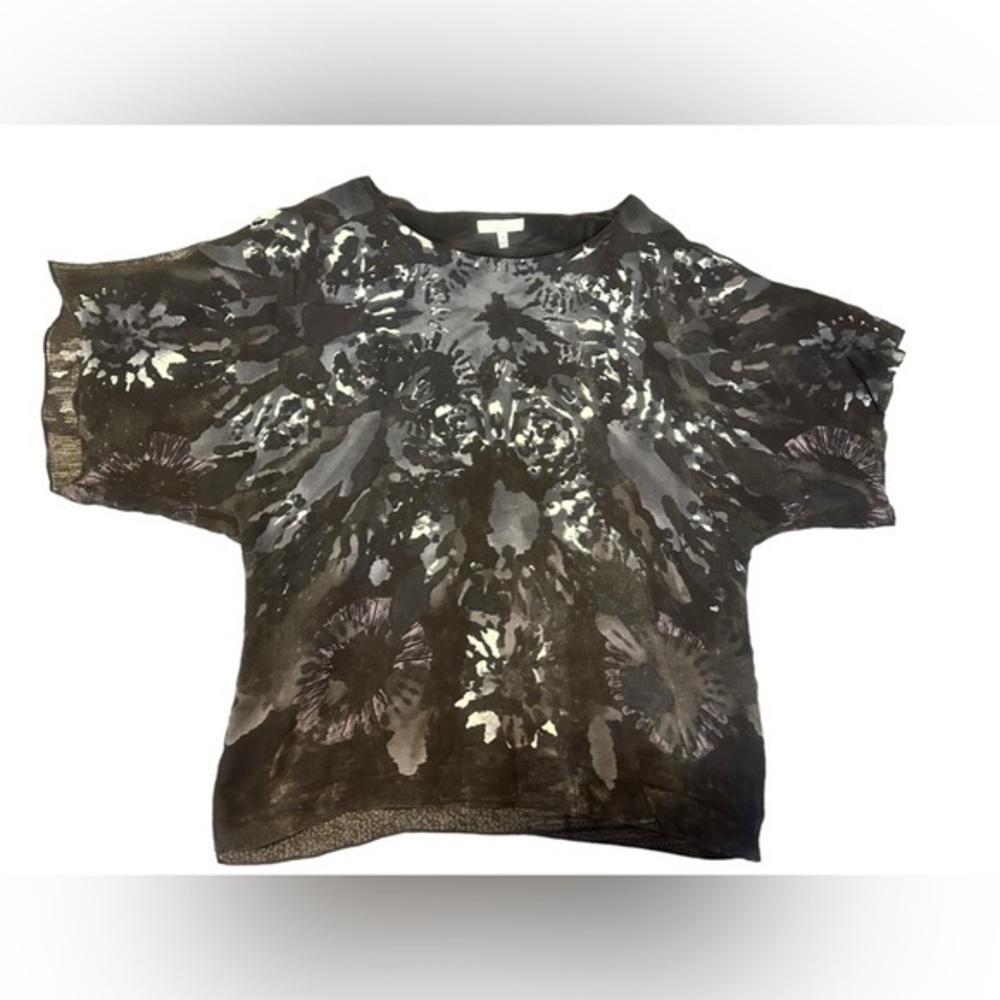 Adam Lippes Women’s Silk Blouse Black White 8